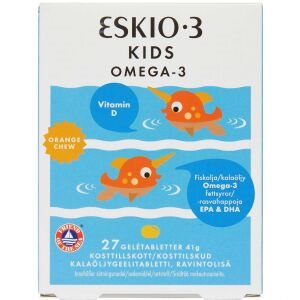 Eskio-3 Kids Chewable, 27 stk (Udløb: 05/2024)